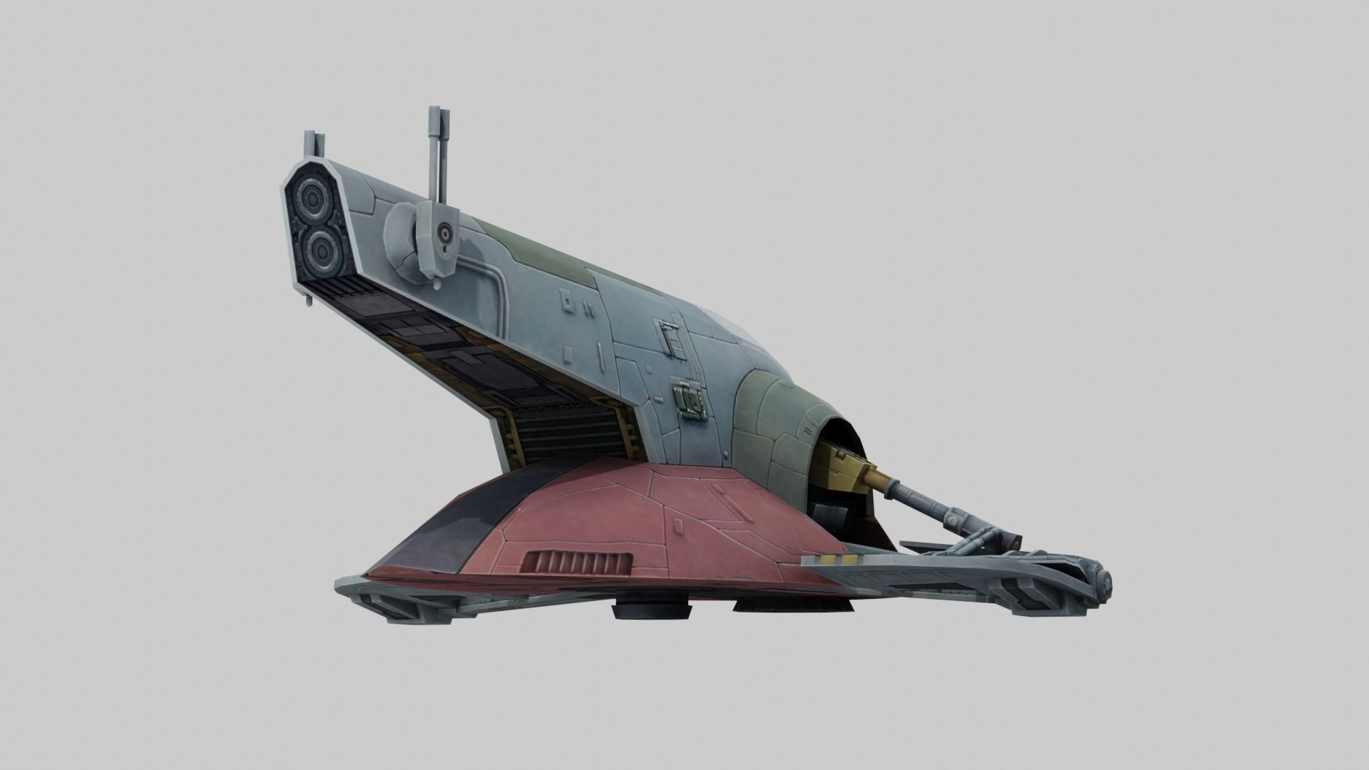 Firespray-31-class patrol and attack craft low-poly Low-poly 3D model_15