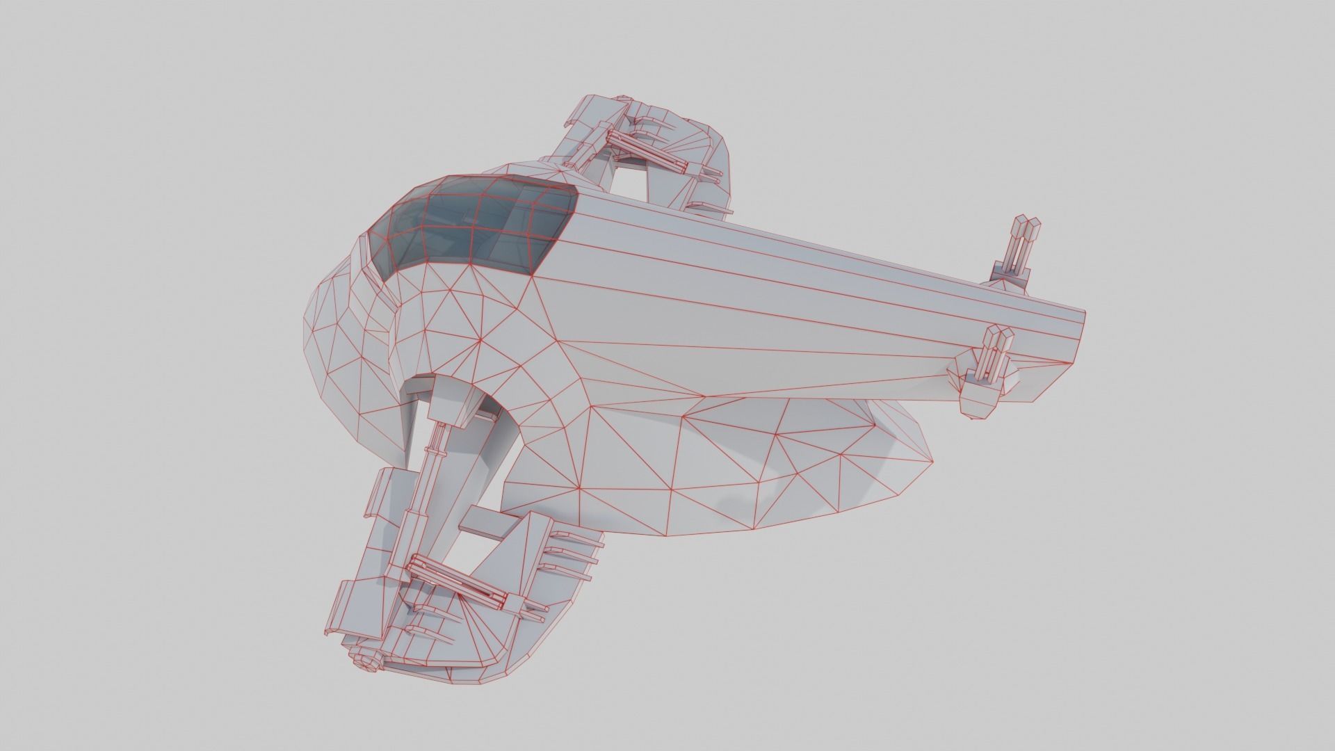Firespray-31-class patrol and attack craft low-poly Low-poly 3D model_18