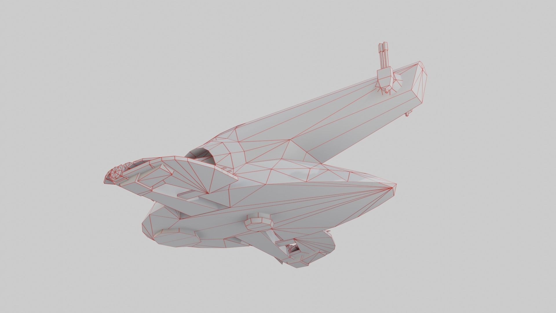 Firespray-31-class patrol and attack craft low-poly Low-poly 3D model_19