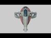 Firespray-31-class patrol and attack craft low-poly Low-poly 3D model_1