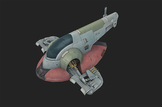 Firespray-31-class patrol and attack craft low-poly Low-poly 3D model