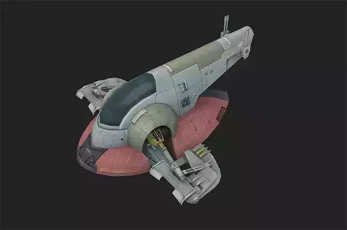 Firespray-31-class patrol and attack craft low-poly Low-poly 3D model Firespray-31-class patrol and attack craft low-poly Low-poly 3D model