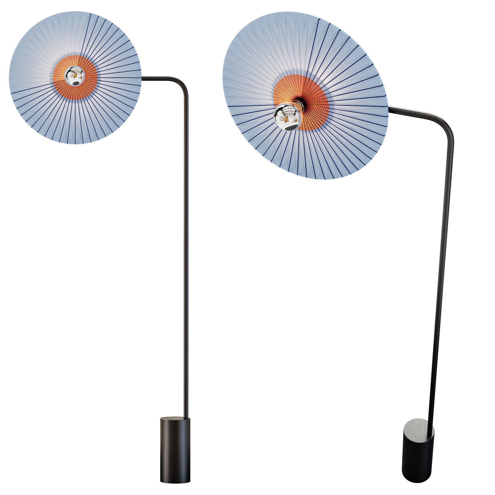 roche bobois rays floor light 3D model_4