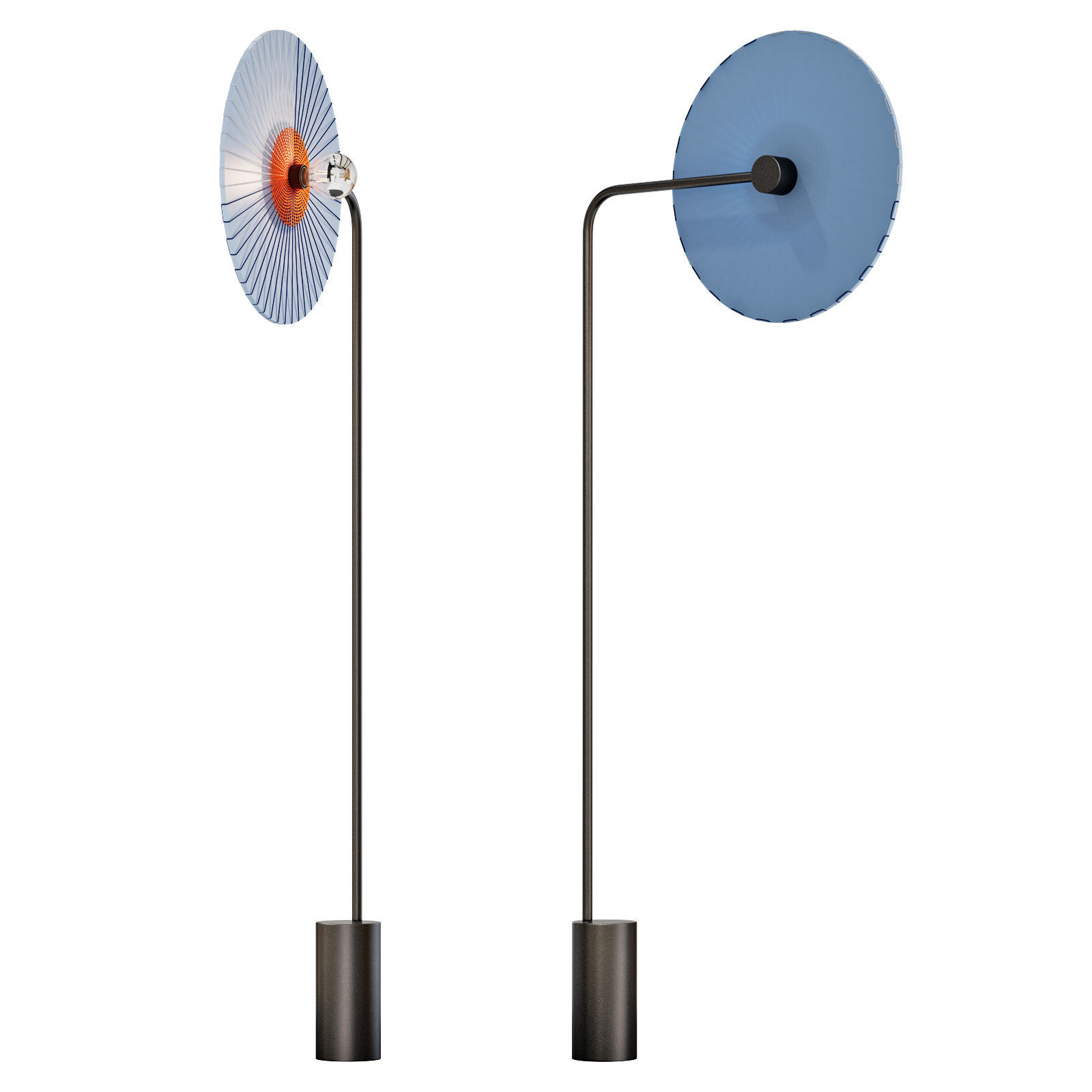 roche bobois rays floor light 3D model_1