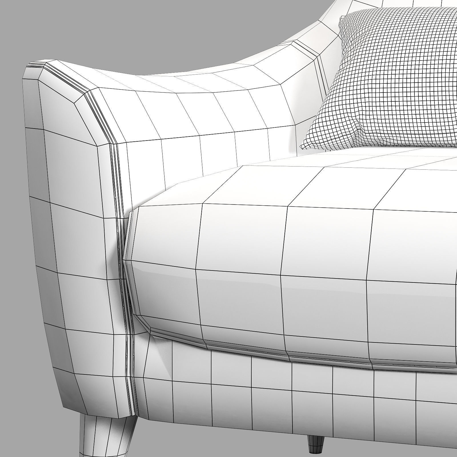 roche bobois rondo armchair 3D model_11