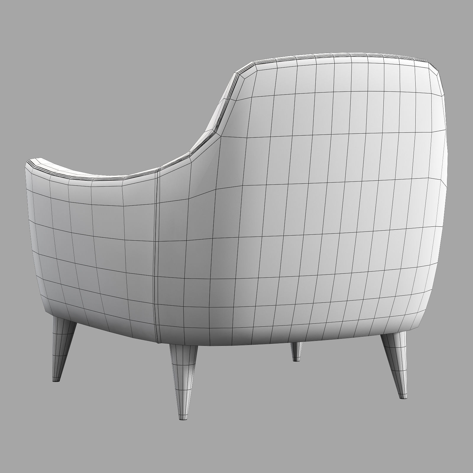 roche bobois rondo armchair 3D model_10