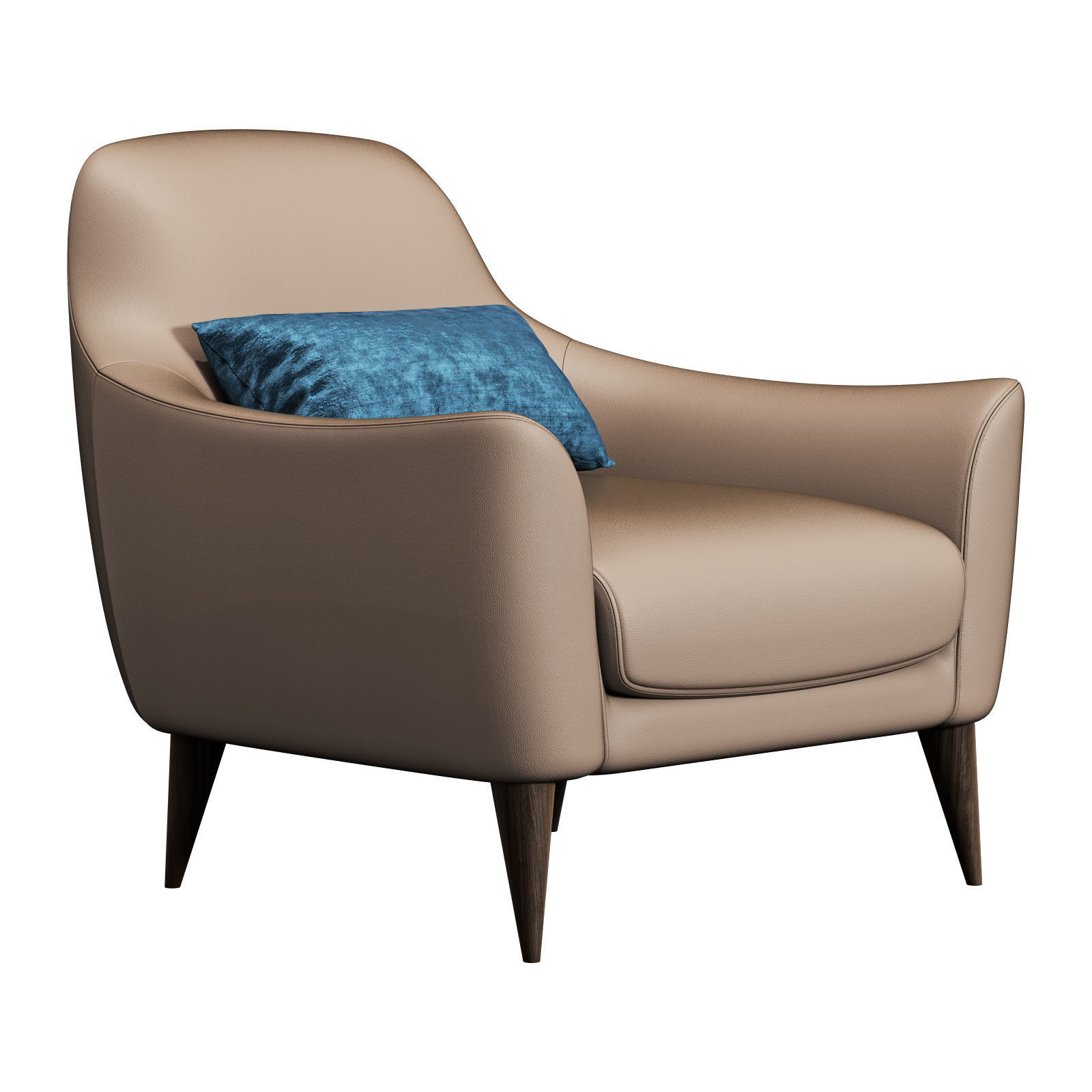 roche bobois rondo armchair 3D model_2