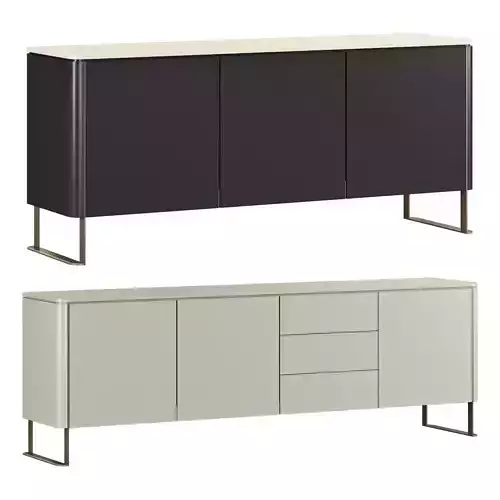 roche bobois rondo sideboards set 2