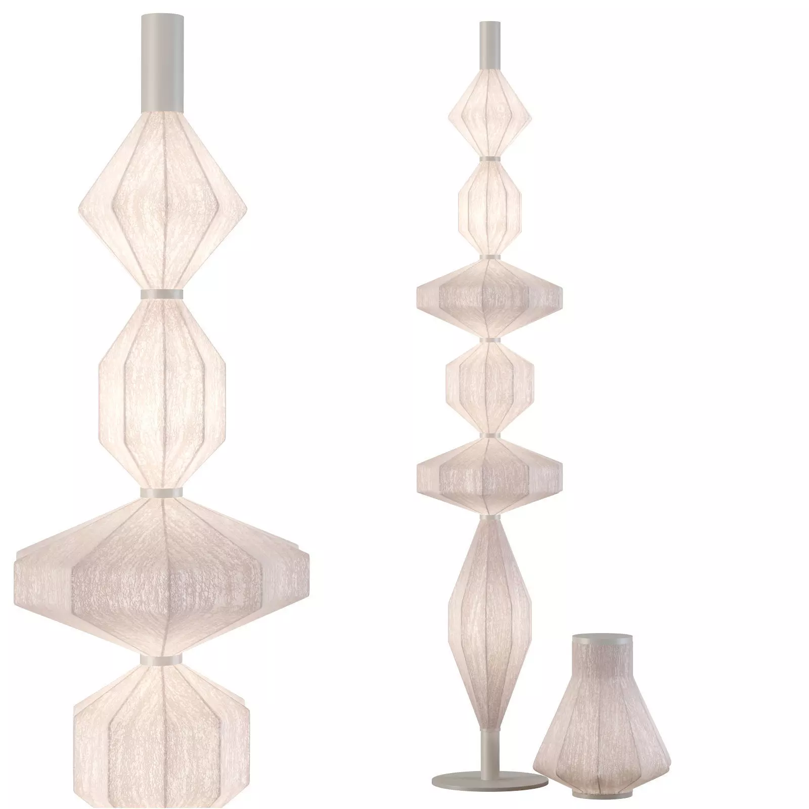 roche bobois serena floor lamp 3D model_0