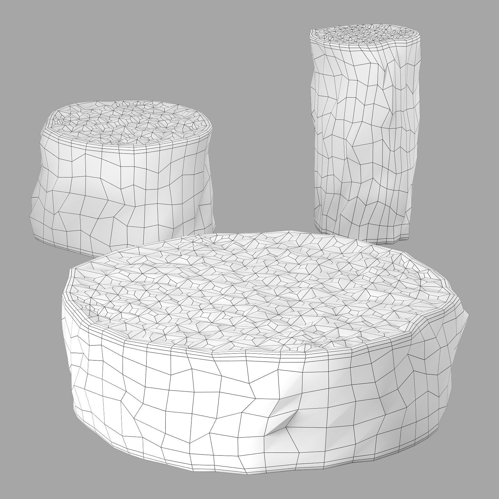 roche bobois silver tree cocktail table 3D model_7