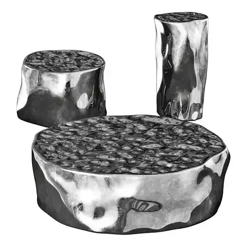 roche bobois silver tree cocktail table