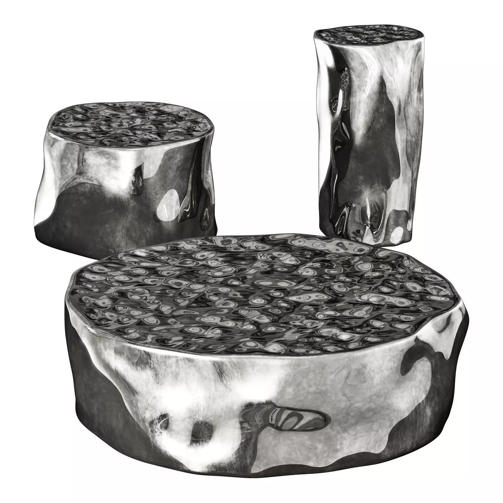 roche bobois silver tree cocktail table 3D model_0