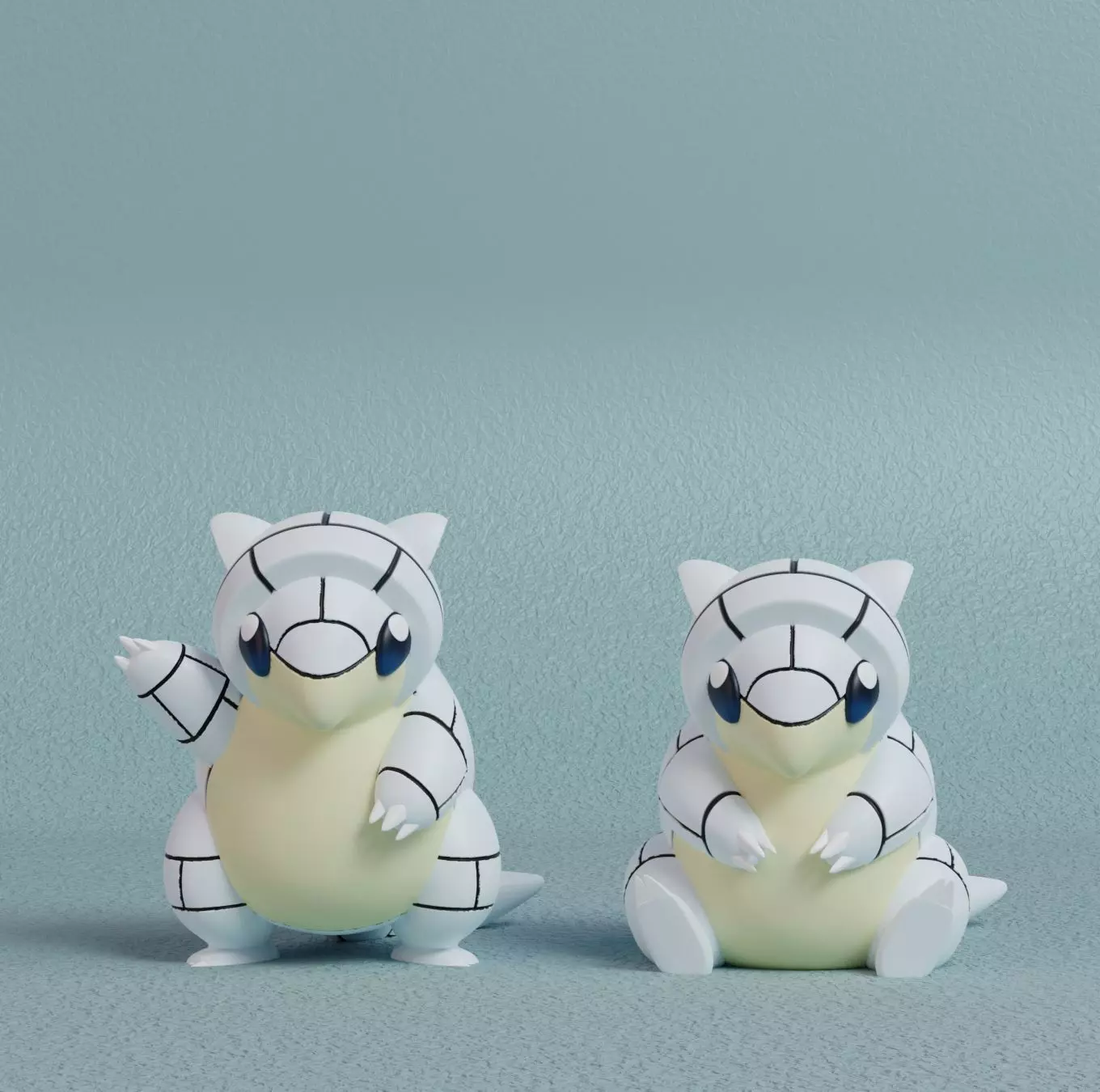 Pokemon - Alolan Sandshrew  with 2 poses 3D print model_0