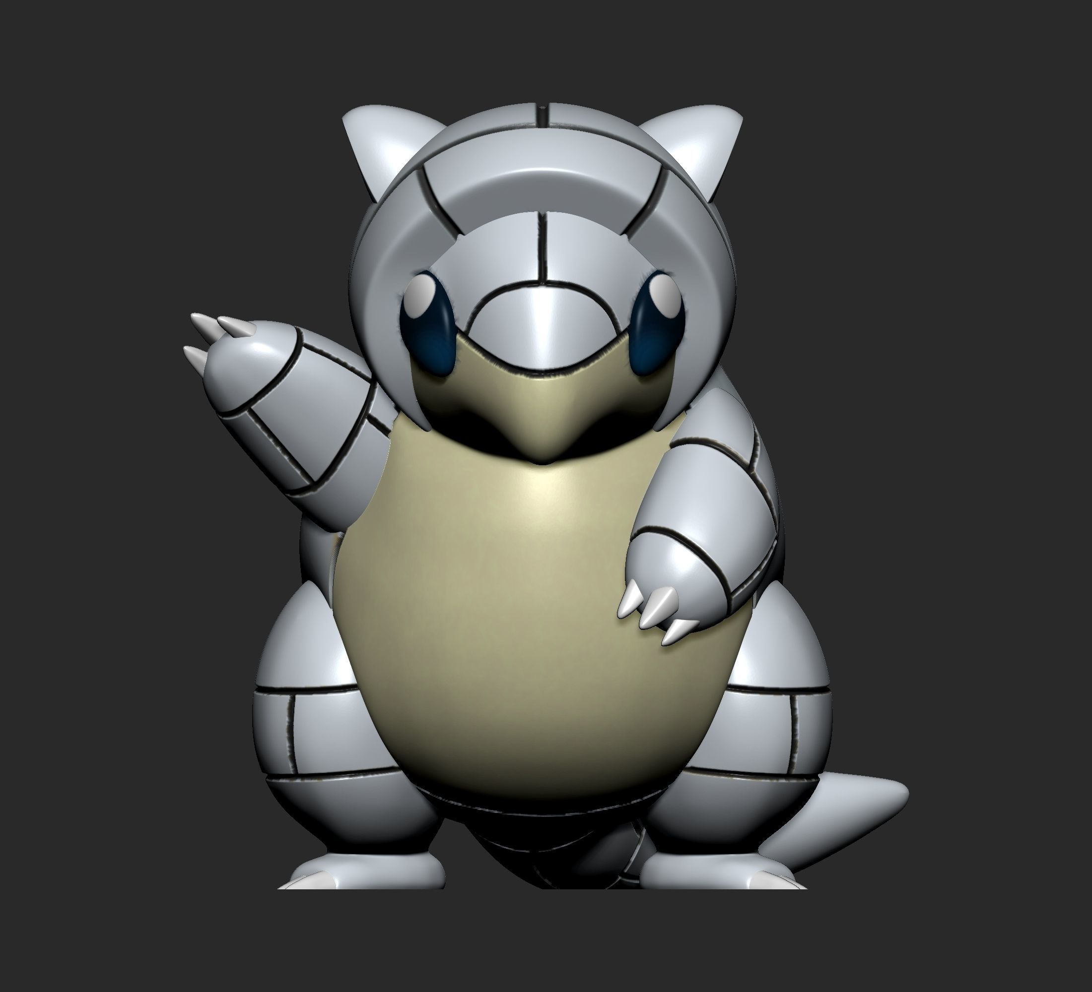 Pokemon - Alolan Sandshrew  with 2 poses 3D print model_5