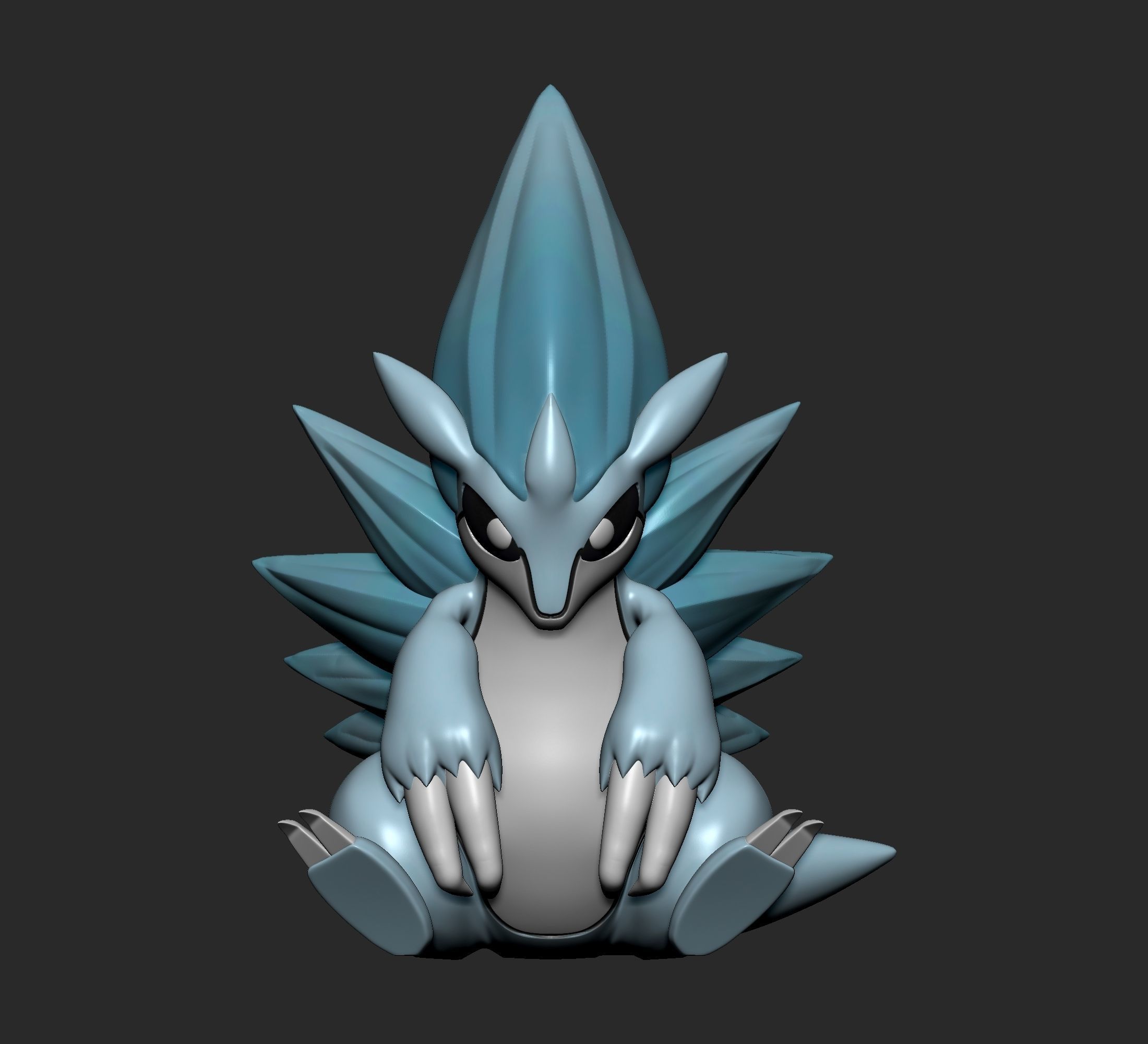Pokemon - Alolan Sandshrew and Sandslash with 2 poses 3D print model_7