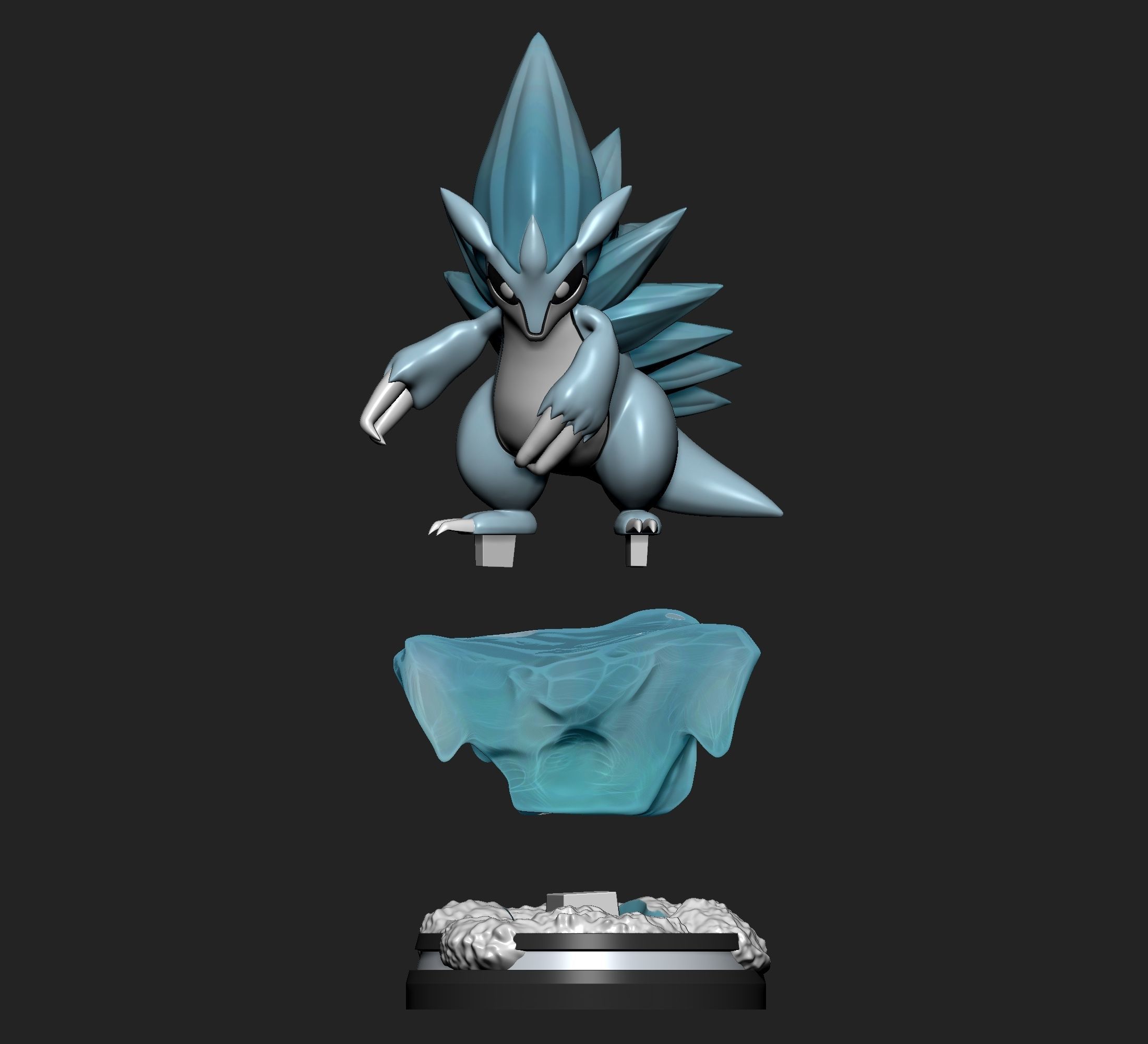 Pokemon - Alolan Sandslash Figure 3D print model_9