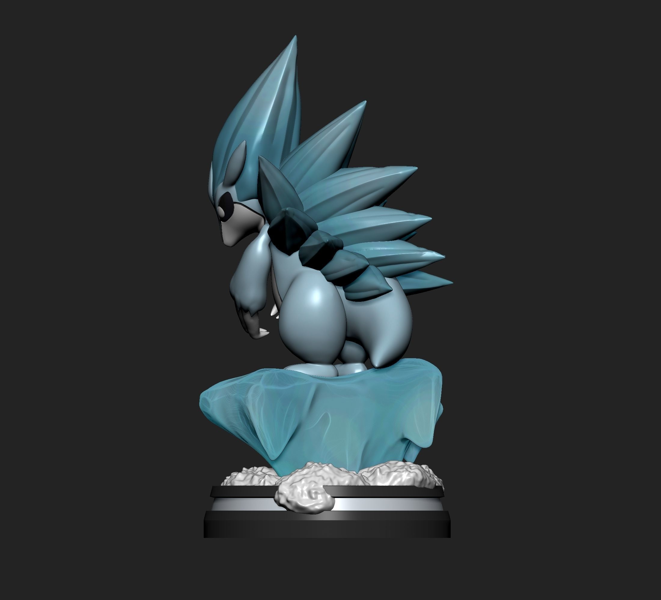 Pokemon - Alolan Sandslash Figure 3D print model_4