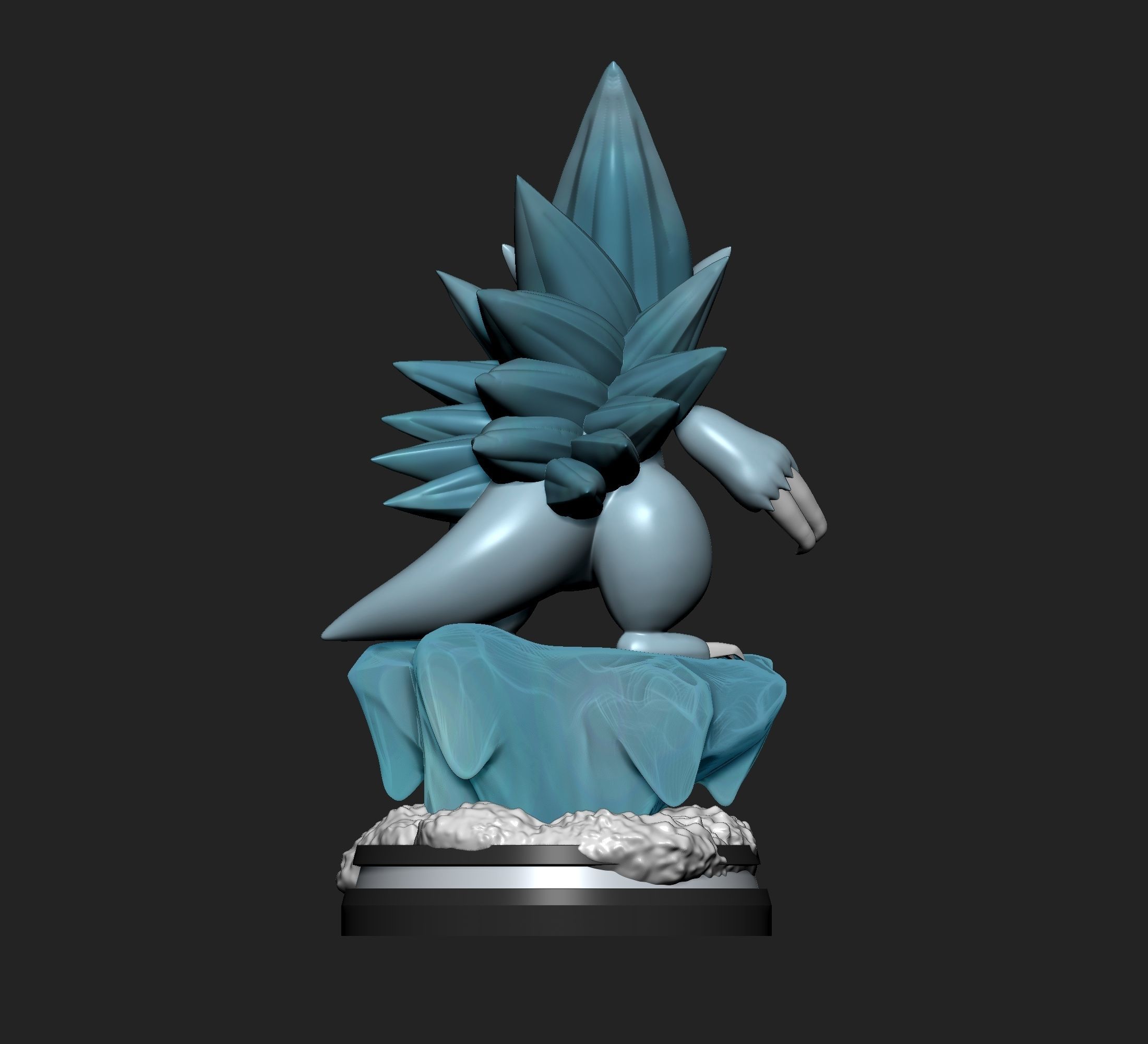 Pokemon - Alolan Sandshrew and Sandslash Figure  3D print model_10
