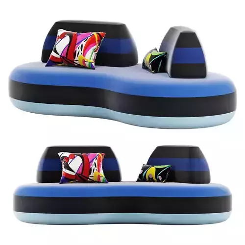 Roche Bobois bombom 3-seat armless sofa