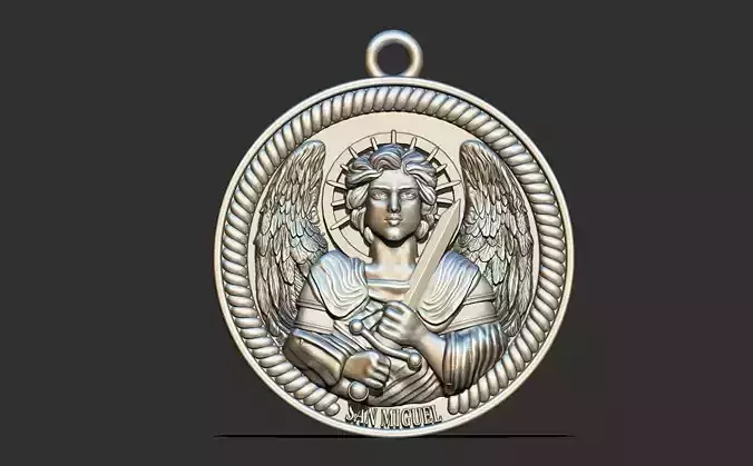 Archangel Michael Pendant 3D print model