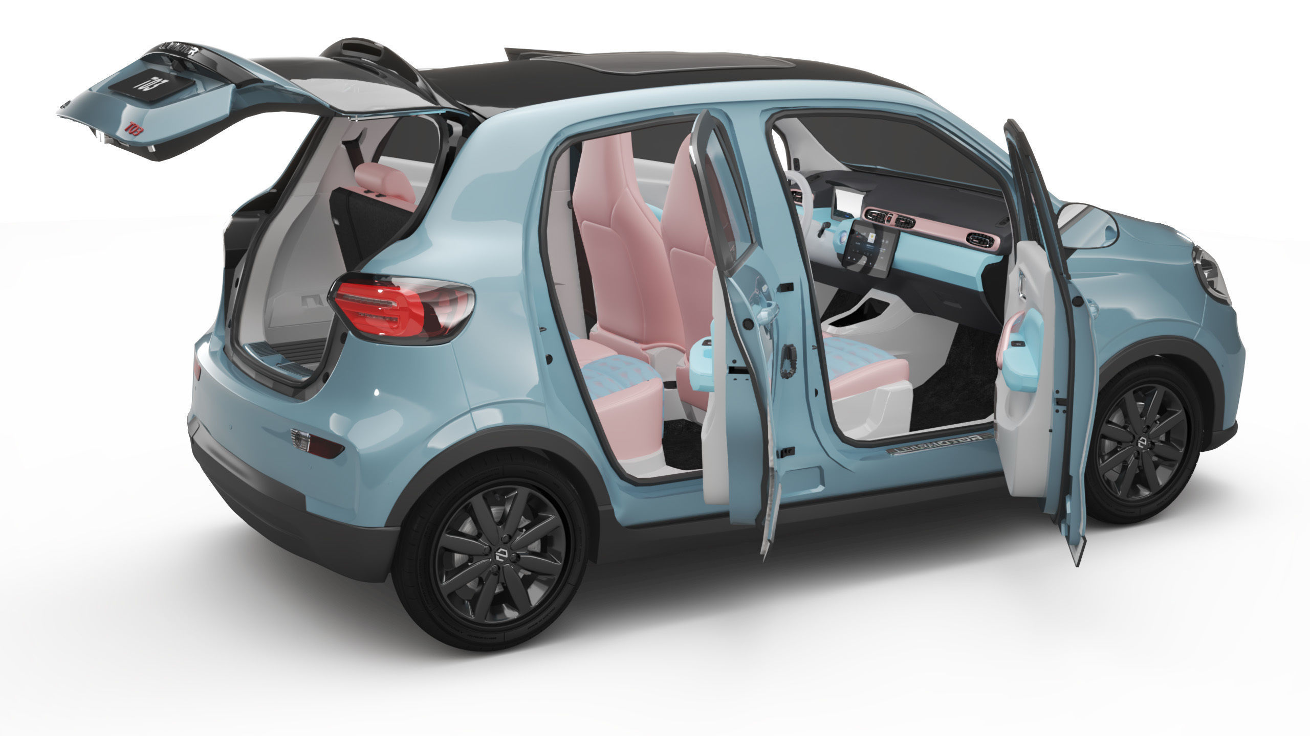 2024 Leapmotor T03 With Interior 3D model_9