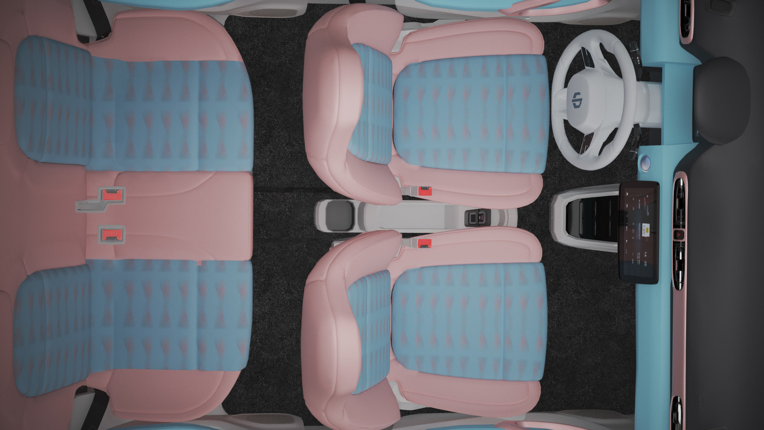 2024 Leapmotor T03 With Interior 3D model_13