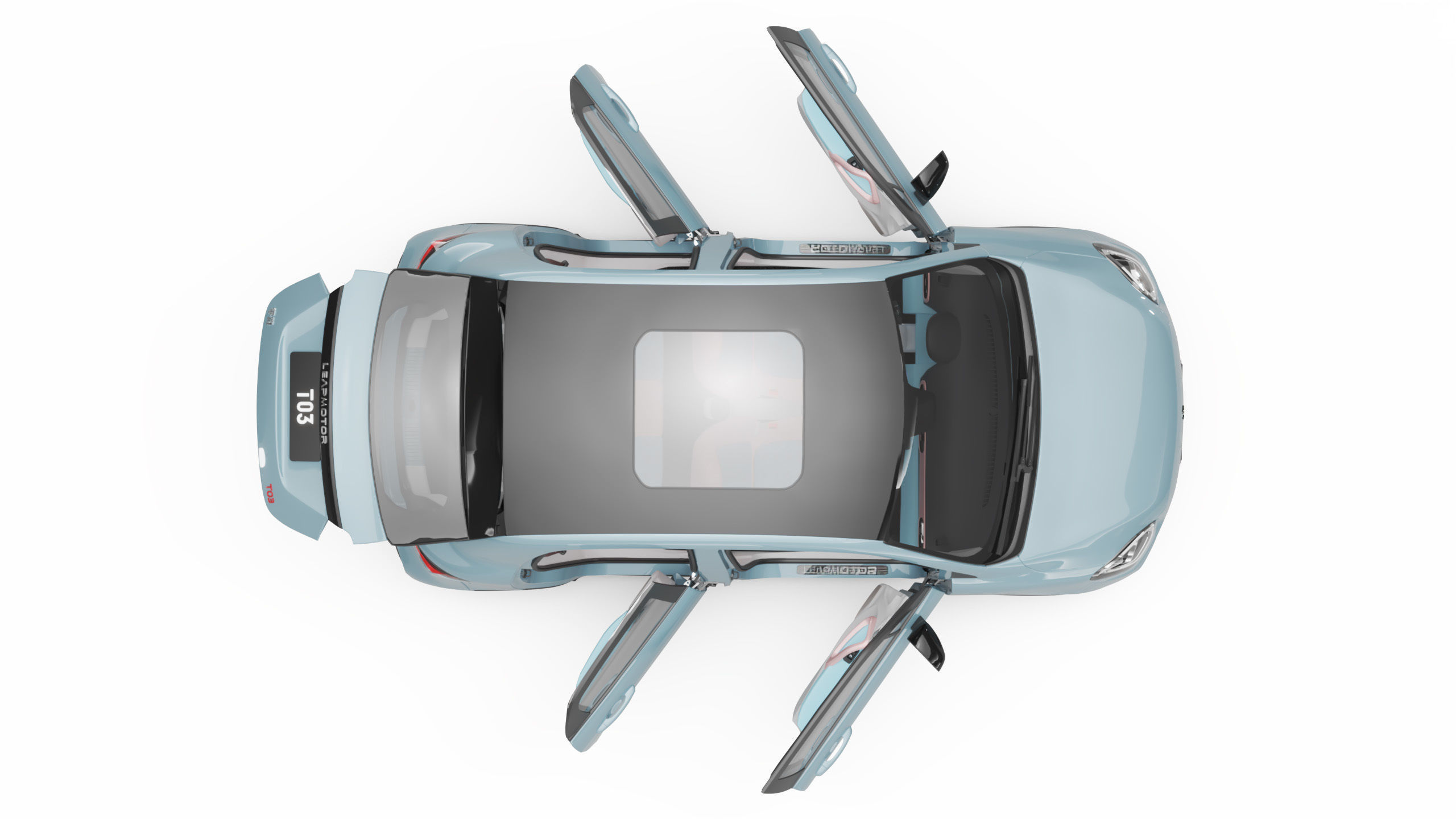 2024 Leapmotor T03 With Interior 3D model_10