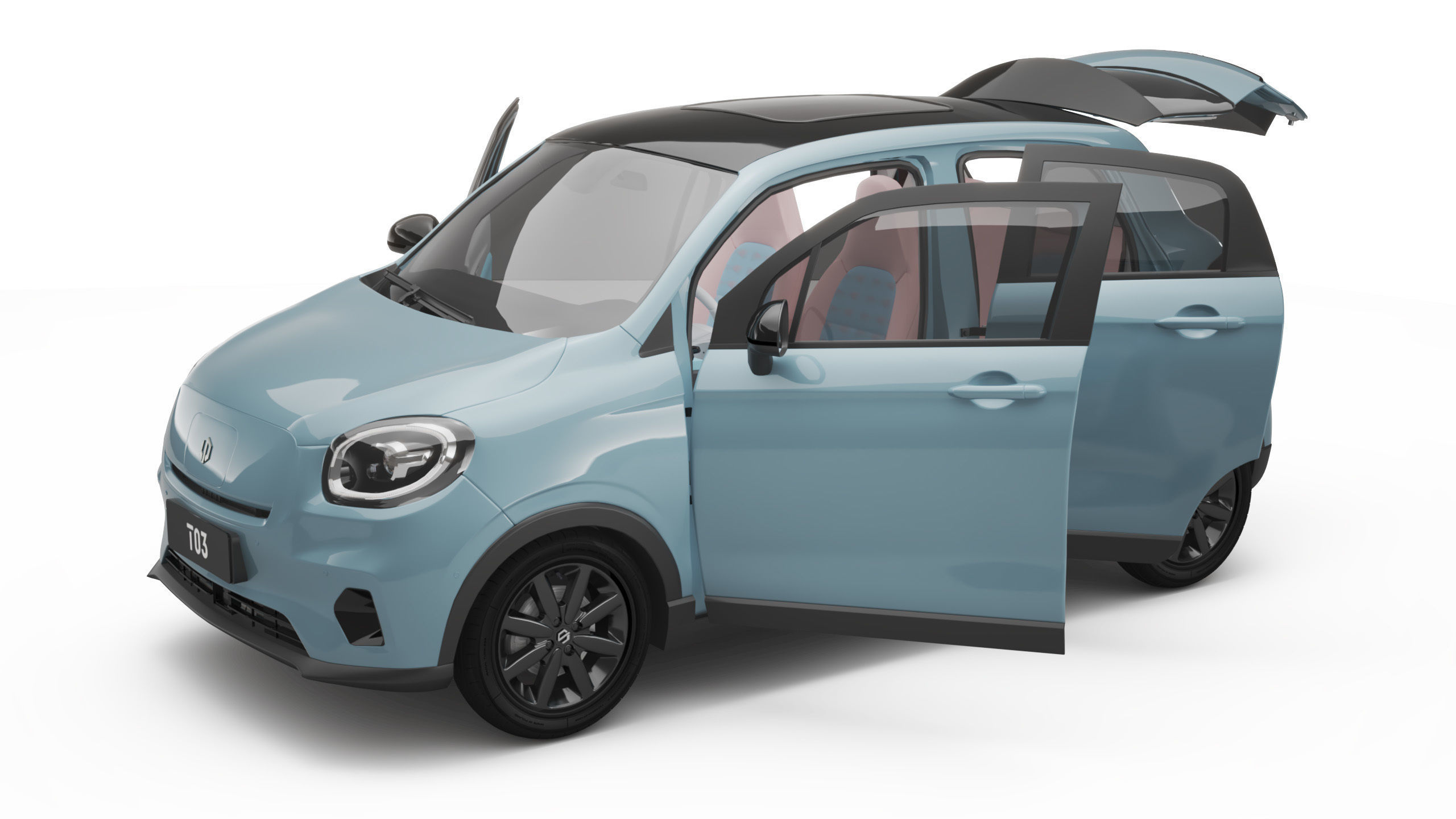 2024 Leapmotor T03 With Interior 3D model_8