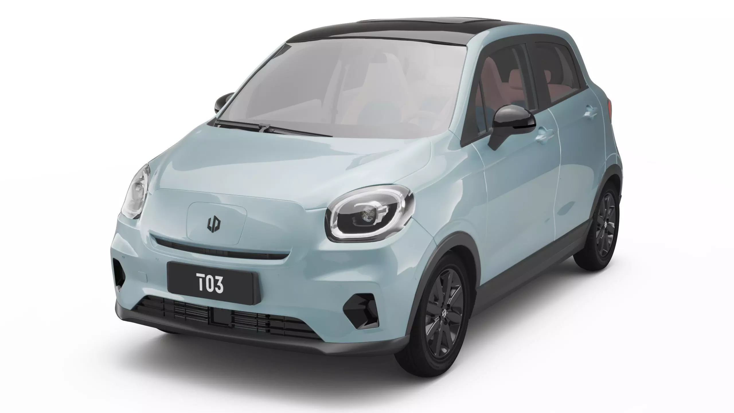 2024 Leapmotor T03 With Interior 3D model_0