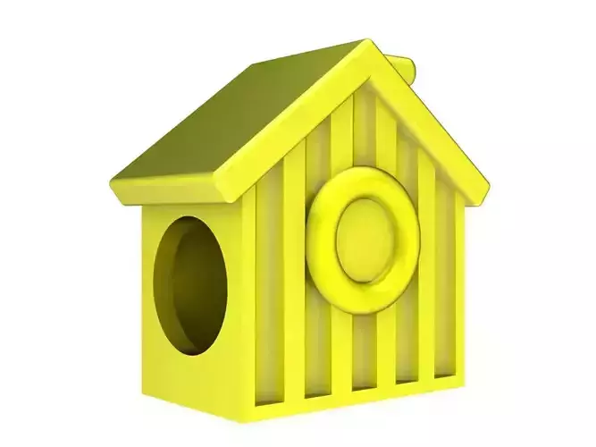 A6909 House Wooden Charm Bracelet 3D Print