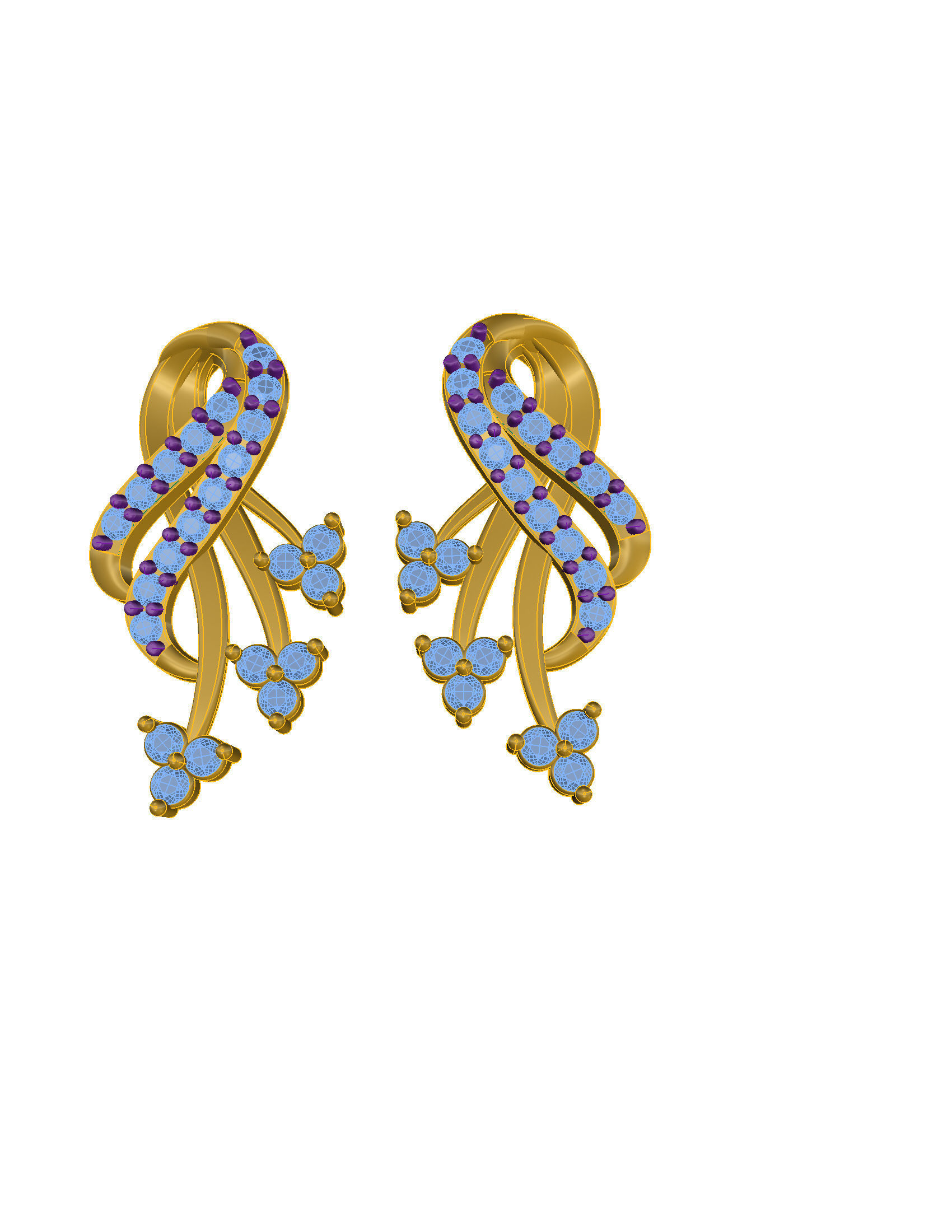 FASION EARING 3D model_4