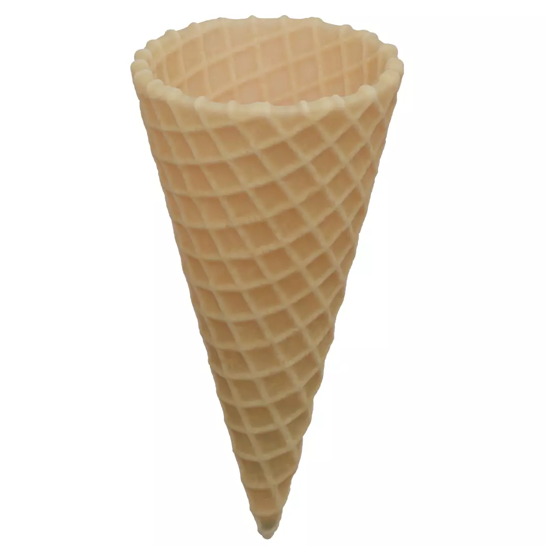 Ice Cream waffle cone 3D model_0