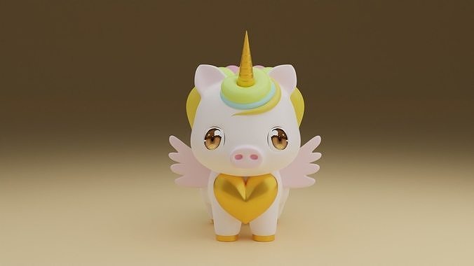 unicorn 3D print model