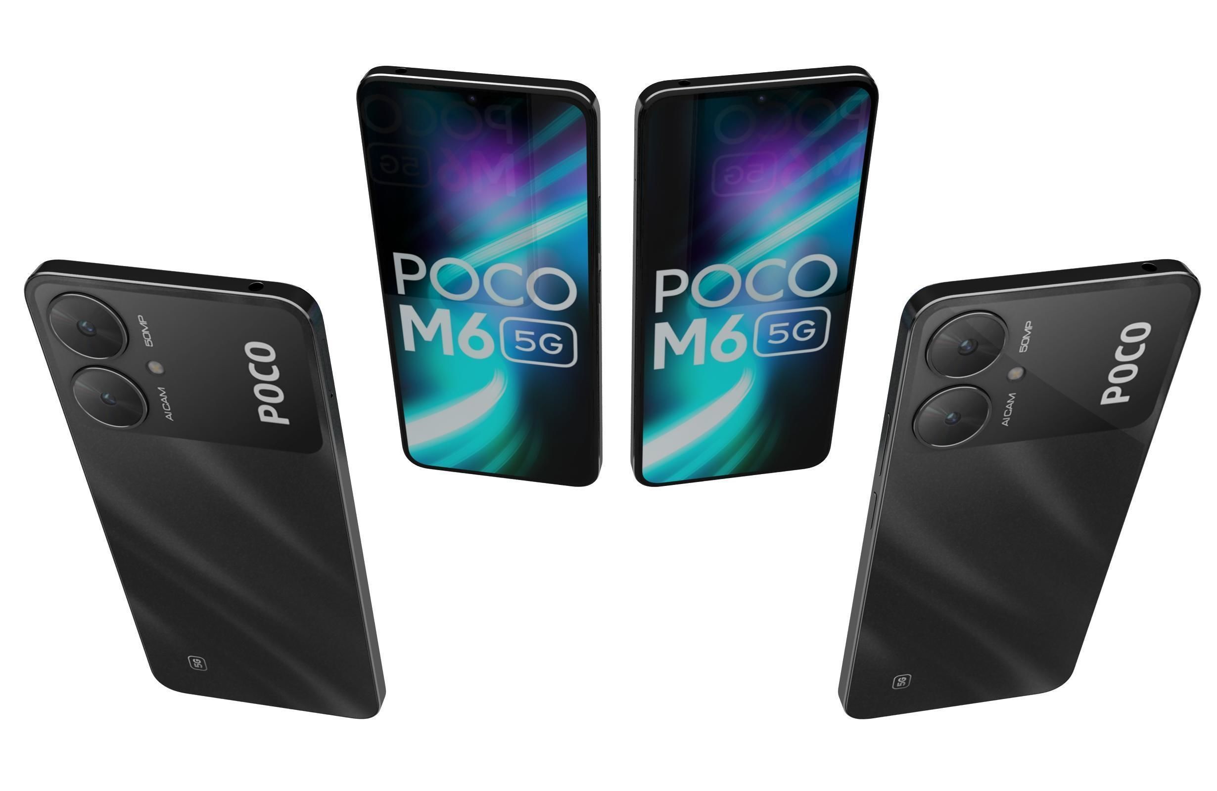 Xiaomi Poco M6 Black 3D model_3