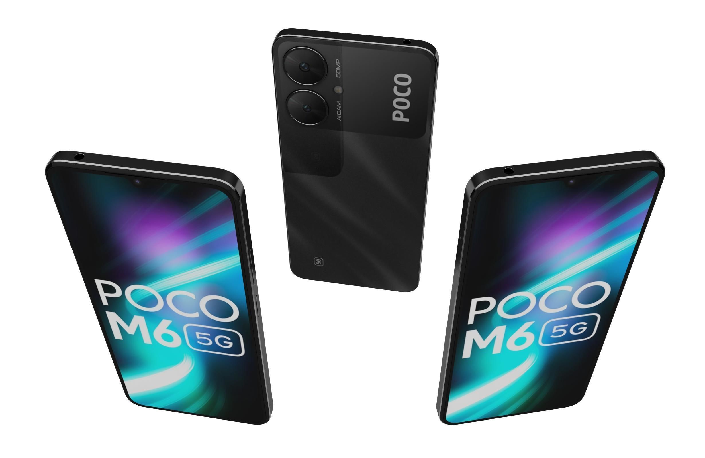 Xiaomi Poco M6 Black 3D model_1