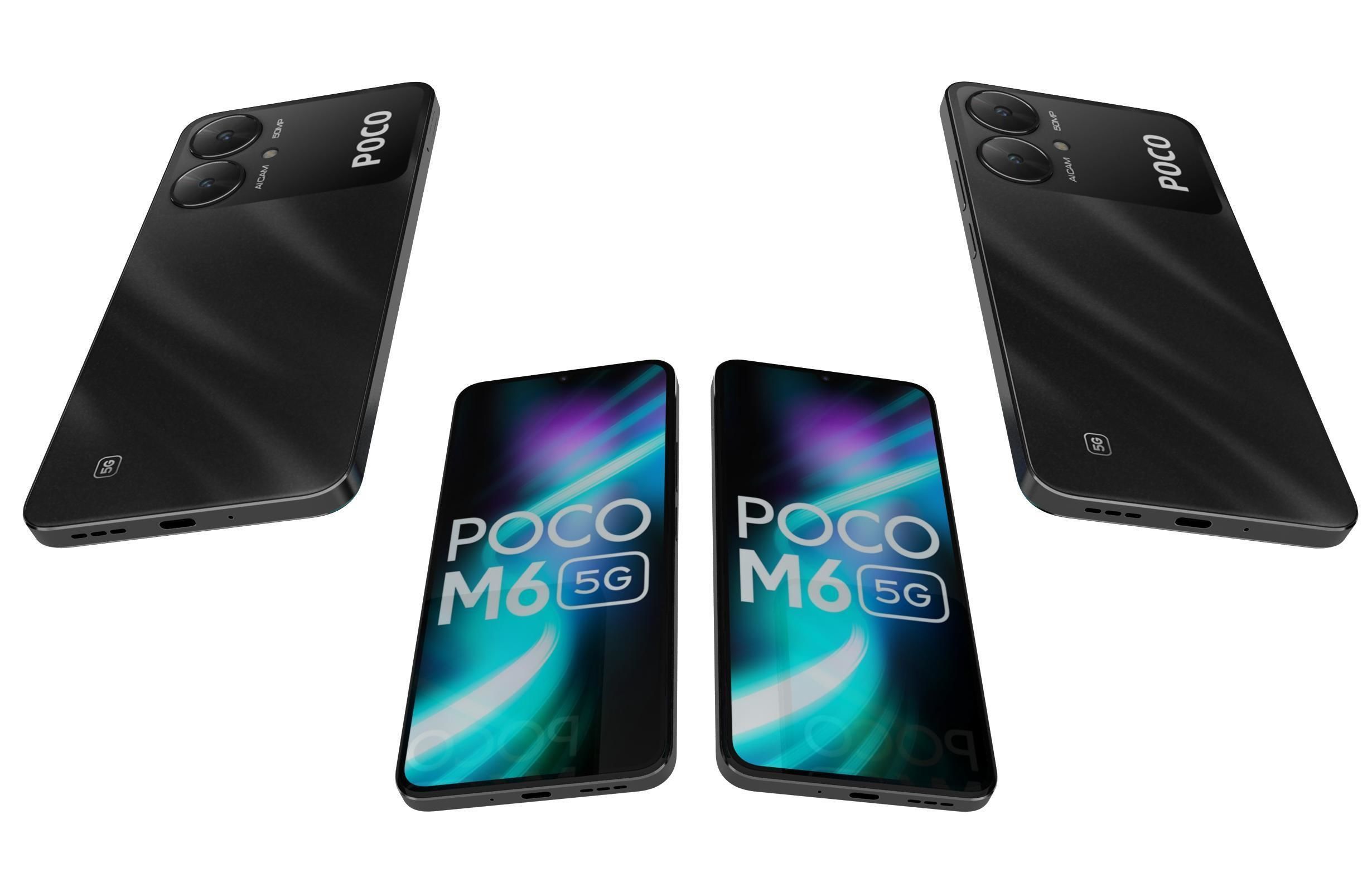 Xiaomi Poco M6 Black 3D model_5