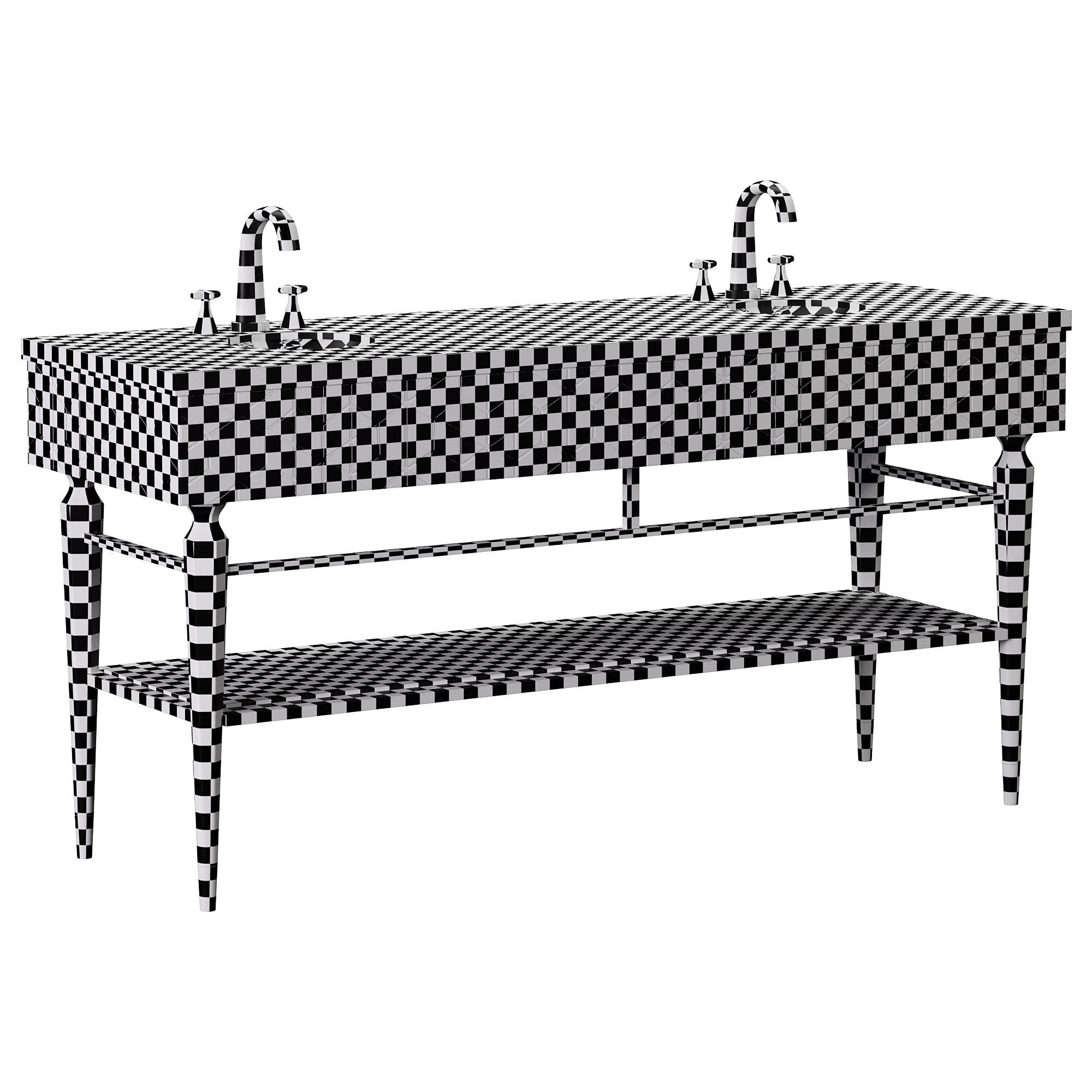 TORTOISE WASHBASIN  3D model_4