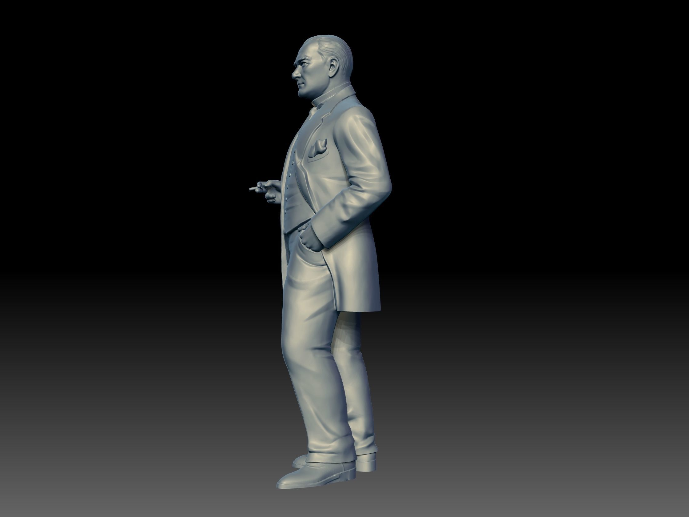 Mustafa Kemal Ataturk 3D print model_6