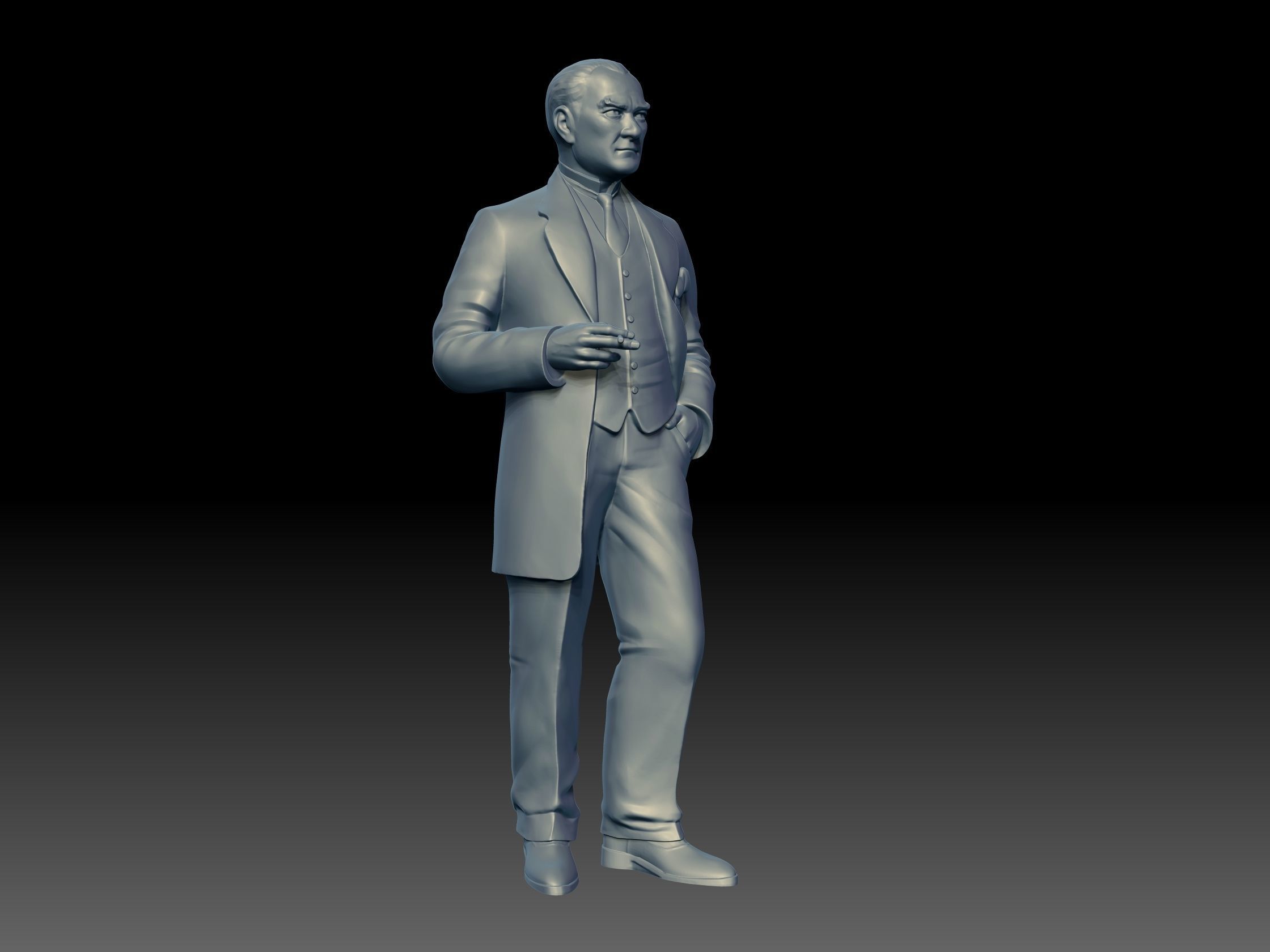 Mustafa Kemal Ataturk 3D print model_1
