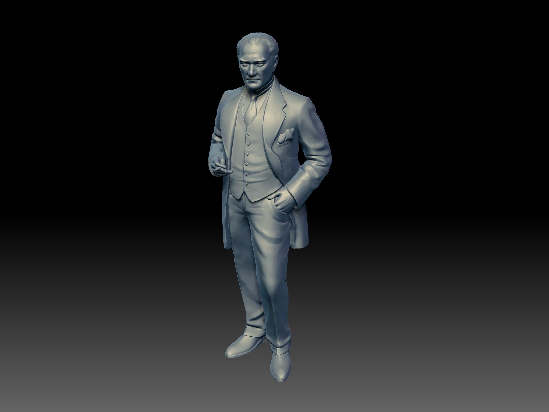 Mustafa Kemal Ataturk 3D print model_7