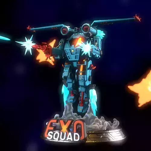 Exosquad Aerial Attack E-Frame  3D print model