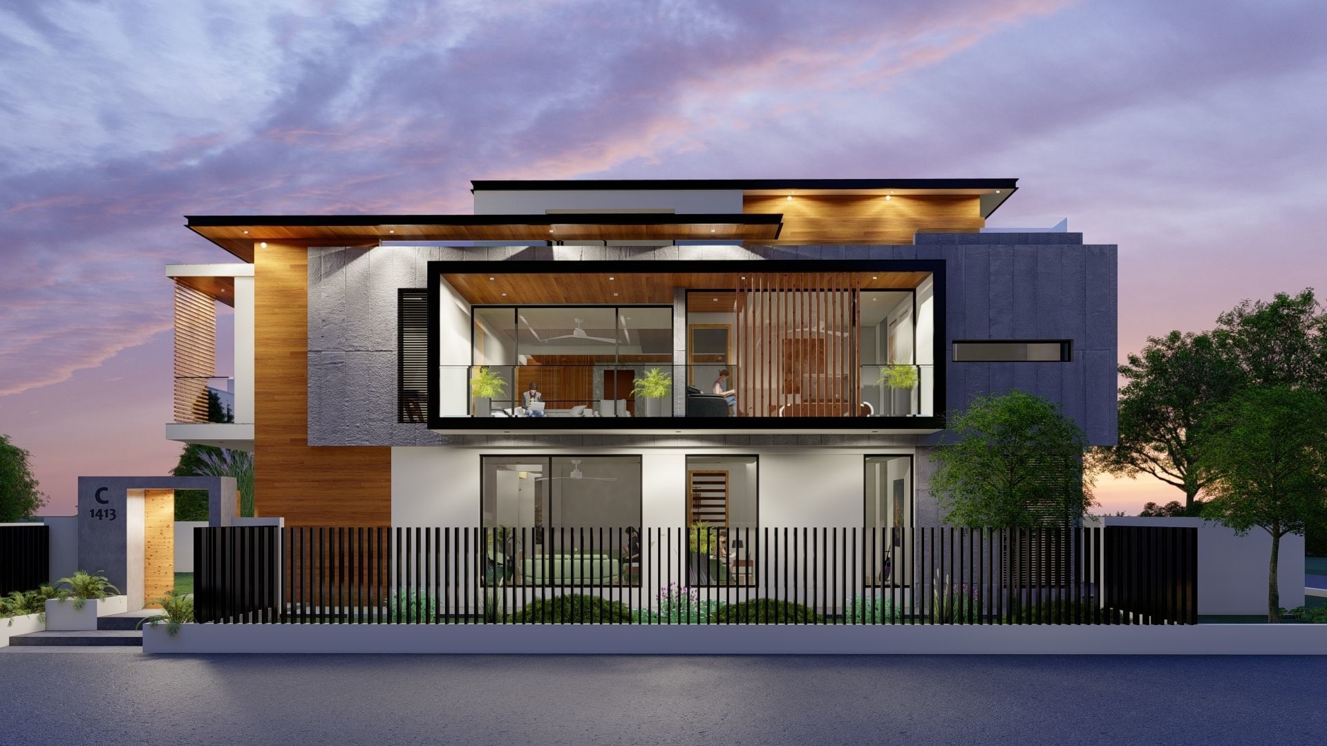 Modern House Design Architecture Plans Download AutoCAD Files 3D model_2
