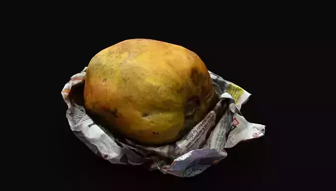 Papaya Low-poly 3D model