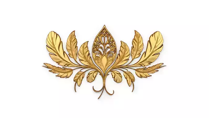 feather decor set wall panel 12