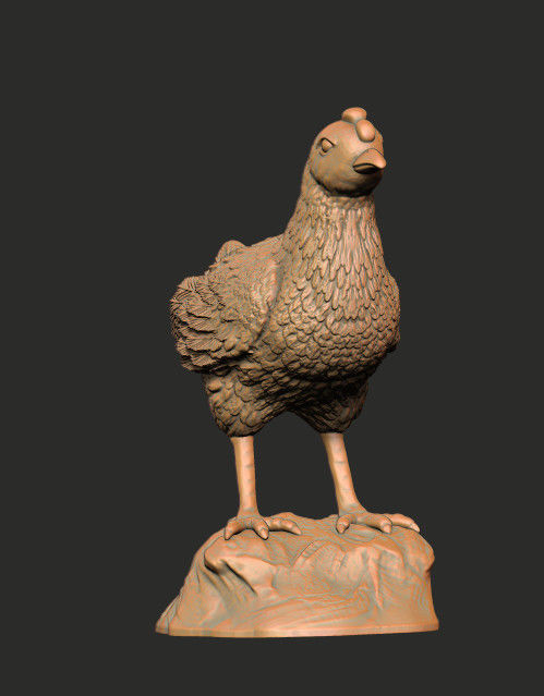 Baby Chicken Statue for 3d Printing 3D print model_1