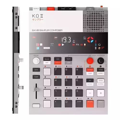 Teenage engineering EP-133 KO II 3D model