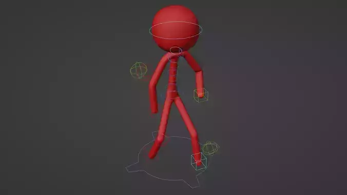 Stickman Character 3D model