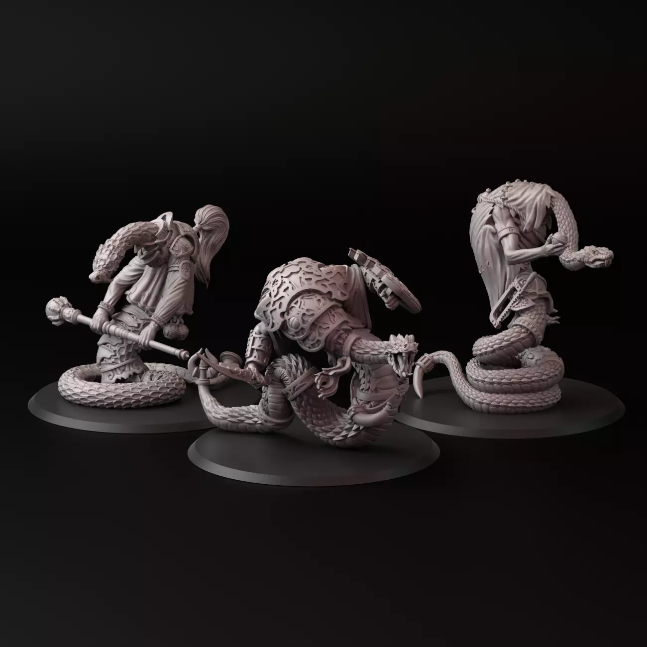 snakemen 3D print model_0