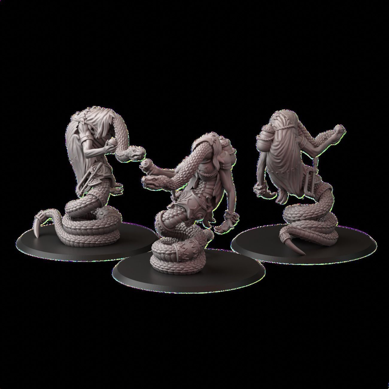 snakemen 3D print model_3