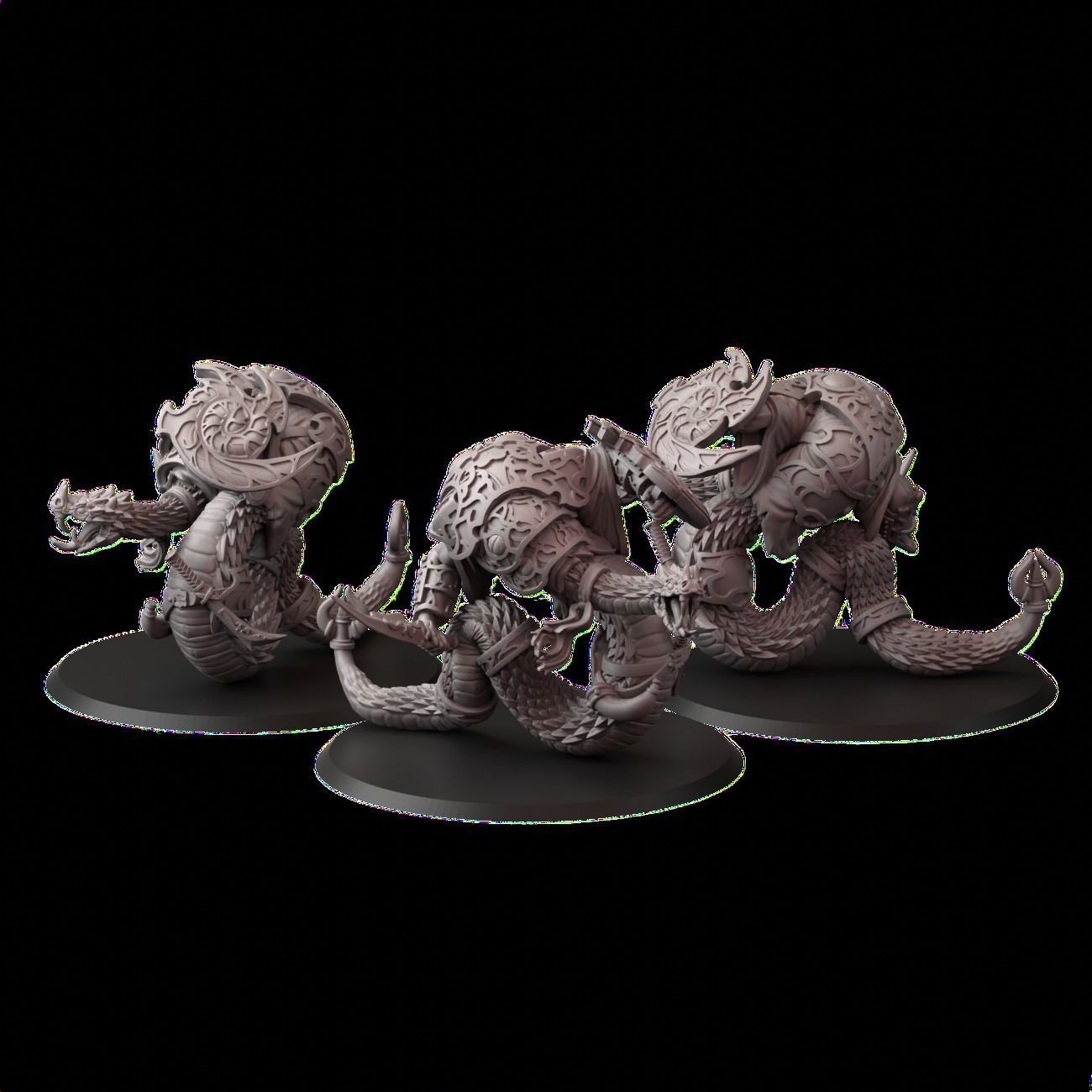 snakemen 3D print model_2